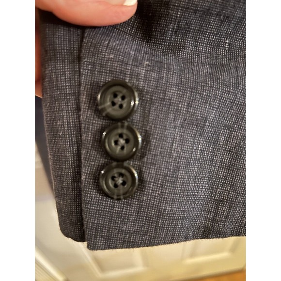 Nautica Blazer Boys Size 18R Youth Jacket Linen Blend Navy Single Breasted EUC - Picture 2 of 9